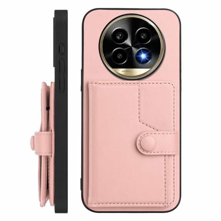 For Realme 13 Pro / 13 Pro+ 5G Button Card Bag RFID Anti-theft Phone Case