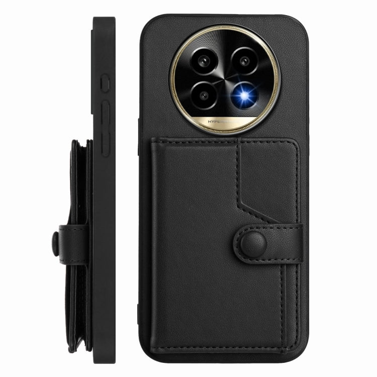 For Realme 13 Pro / 13 Pro+ 5G Button Card Bag RFID Anti-theft Phone Case