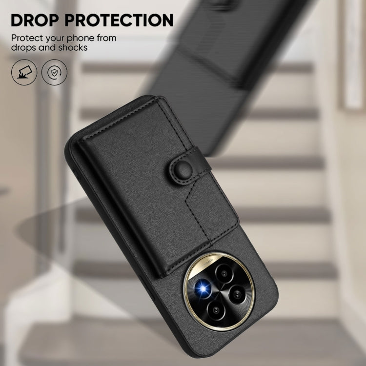 For Realme 13 Pro / 13 Pro+ 5G Button Card Bag RFID Anti-theft Phone Case