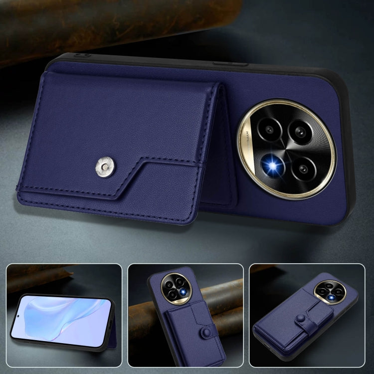 For Realme 13 Pro / 13 Pro+ 5G Button Card Bag RFID Anti-theft Phone Case