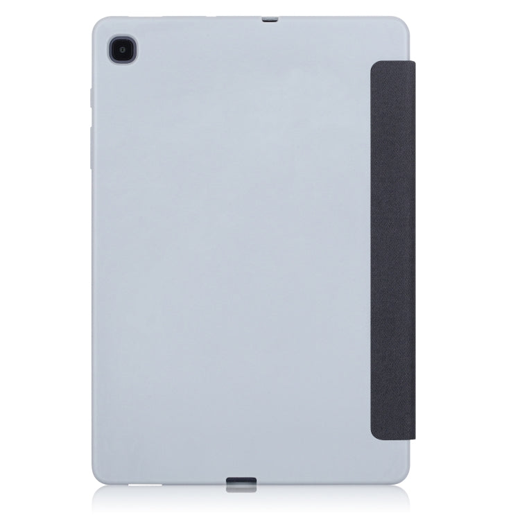 For Samsung Galaxy Tab S6 Lite P610/P615 TPU Horizontal Flip Leather Case with Three-folding Holder & Pen Slot & Sleep / Wake-up Function