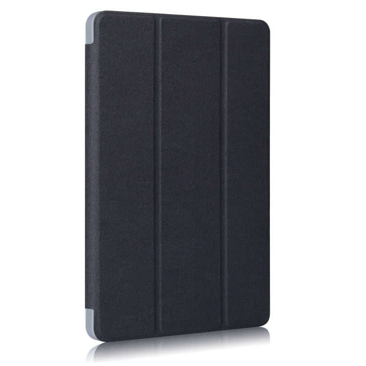 For Samsung Galaxy Tab S6 Lite P610/P615 TPU Horizontal Flip Leather Case with Three-folding Holder & Pen Slot & Sleep / Wake-up Function