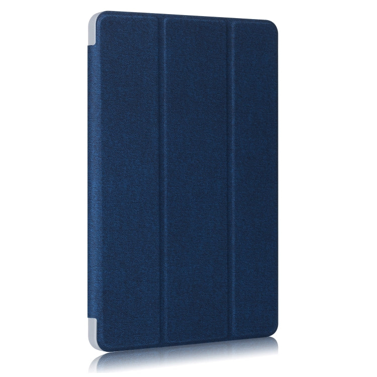 For Samsung Galaxy Tab S6 Lite P610/P615 TPU Horizontal Flip Leather Case with Three-folding Holder & Pen Slot & Sleep / Wake-up Function