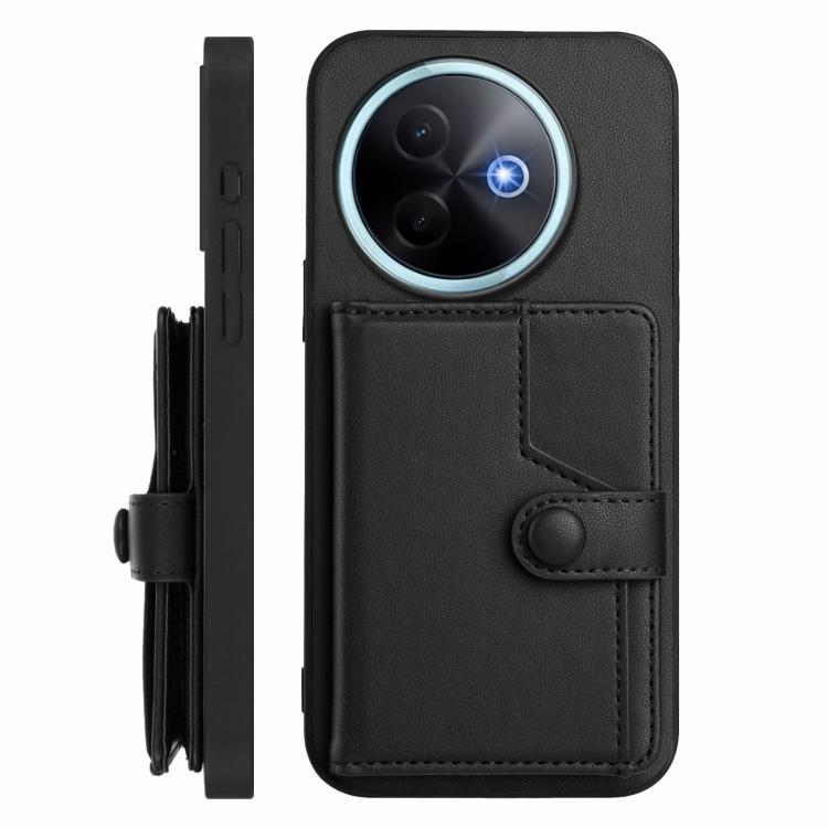 For vivo Y39 5G / Y300i Button Card Bag RFID Anti-theft Phone Case