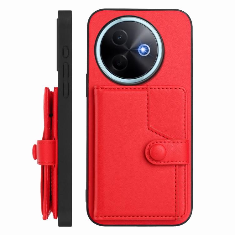For vivo Y39 5G / Y300i Button Card Bag RFID Anti-theft Phone Case