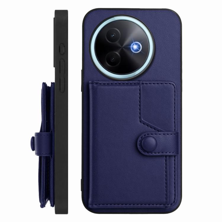 For vivo Y39 5G / Y300i Button Card Bag RFID Anti-theft Phone Case