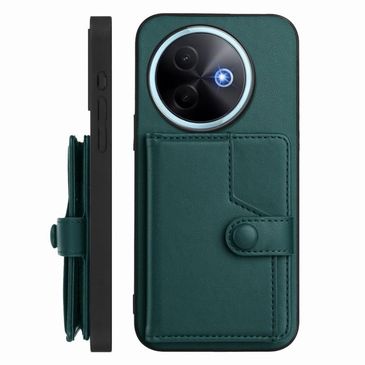 For vivo Y39 5G / Y300i Button Card Bag RFID Anti-theft Phone Case