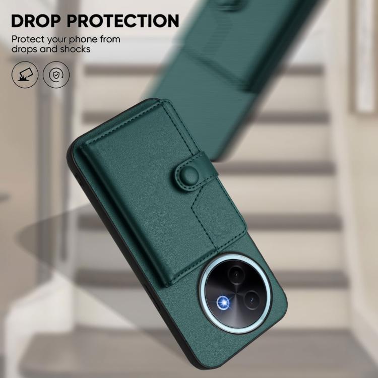 For vivo Y39 5G / Y300i Button Card Bag RFID Anti-theft Phone Case