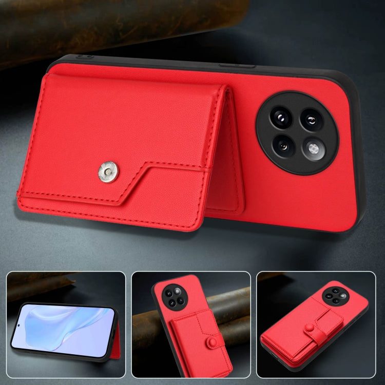 For Xiaomi Civi 4 Pro Button Card Bag RFID Anti-theft Phone Case