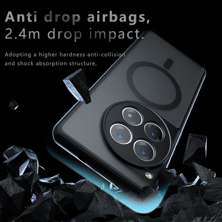 For OnePlus Ace 3 Armor MagSafe Precise Hole PC Hybrid TPU Phone Case - Frosted Black
