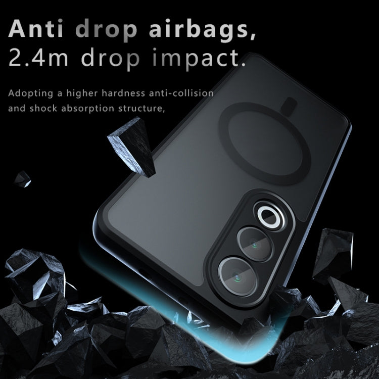 For OnePlus Ace 3V Armor MagSafe Precise Hole PC Hybrid TPU Phone Case - Frosted Black
