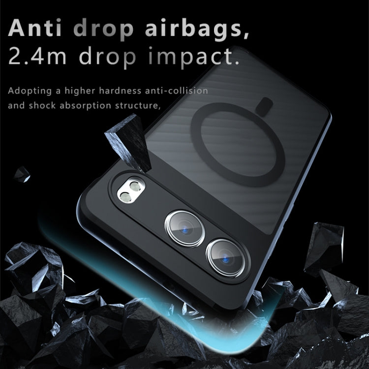 For OnePlus Nord 4 Armor MagSafe Precise Hole PC Hybrid TPU Phone Case - Frosted Black