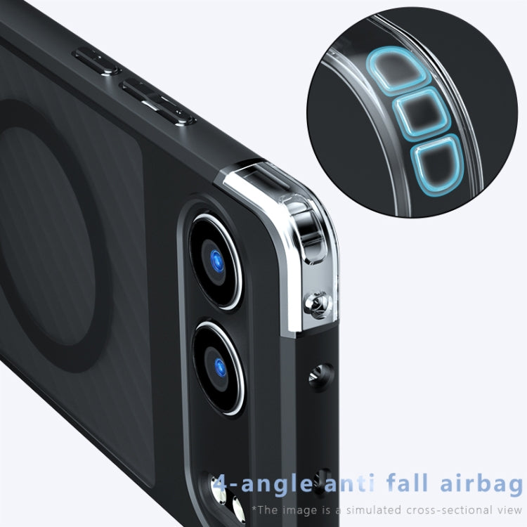 For OnePlus Nord 4 Armor MagSafe Precise Hole PC Hybrid TPU Phone Case - Frosted Black
