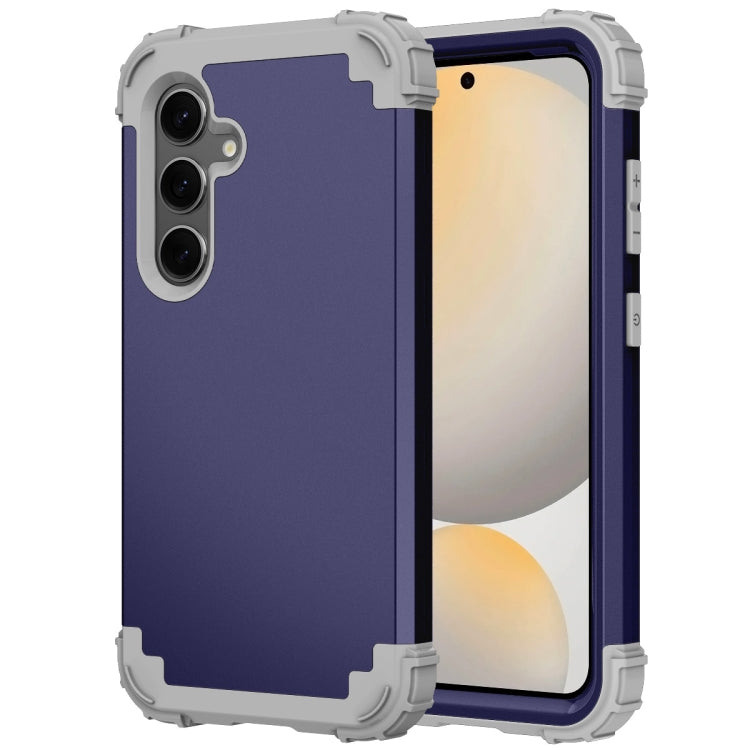 For Samsung Galaxy S24 FE 5G 3 in 1 Silicone Hybrid PC Shockproof Phone Case