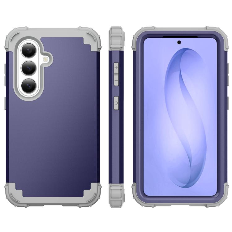 For Samsung Galaxy S26+ 5G 3 in 1 Silicone Hybrid PC Shockproof Phone Case