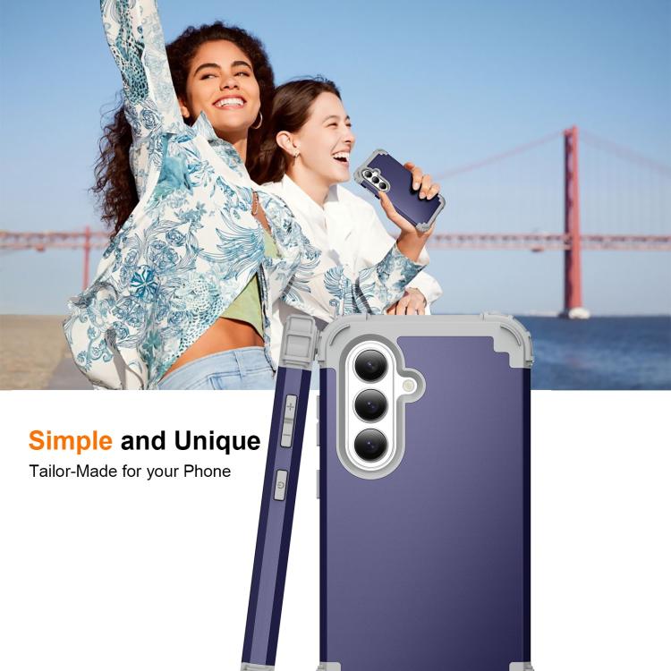 For Samsung Galaxy S26+ 5G 3 in 1 Silicone Hybrid PC Shockproof Phone Case