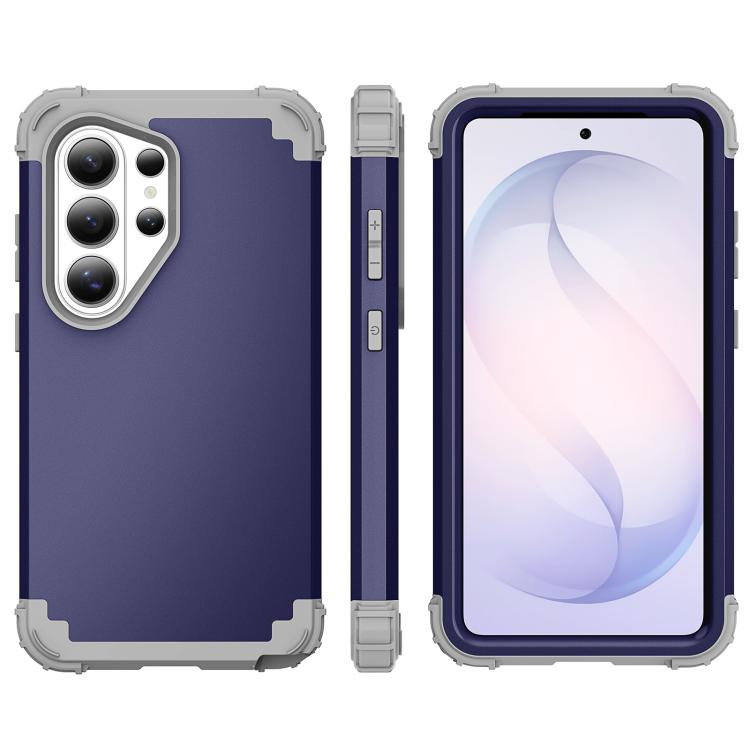 For Samsung Galaxy S26 Ultra 5G 3 in 1 Silicone Hybrid PC Shockproof Phone Case