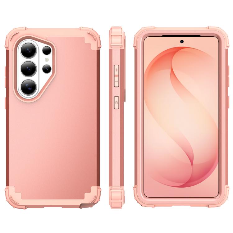 For Samsung Galaxy S26 Ultra 5G 3 in 1 Silicone Hybrid PC Shockproof Phone Case