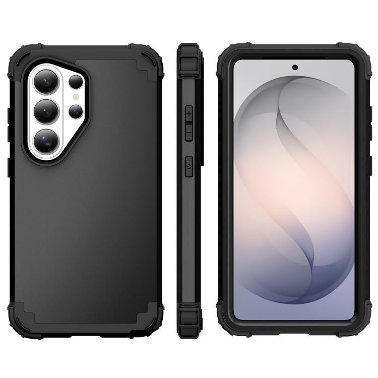 For Samsung Galaxy S26 Ultra 5G 3 in 1 Silicone Hybrid PC Shockproof Phone Case