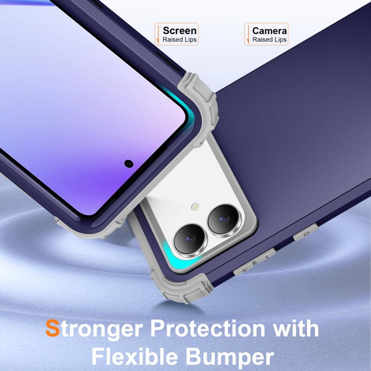 For Samsung Galaxy S26 Edge 5G 3 in 1 Silicone Hybrid PC Shockproof Phone Case