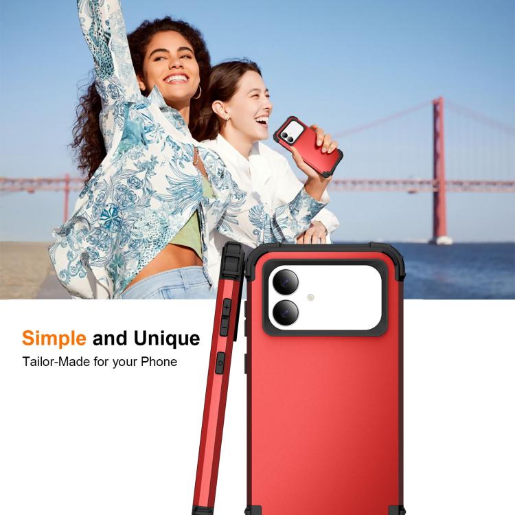 For Samsung Galaxy S26 Edge 5G 3 in 1 Silicone Hybrid PC Shockproof Phone Case