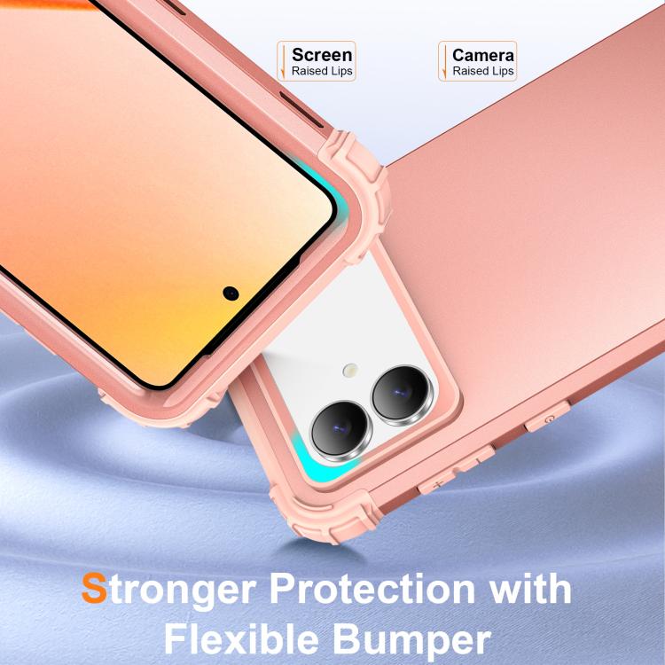 For Samsung Galaxy S26 Edge 5G 3 in 1 Silicone Hybrid PC Shockproof Phone Case
