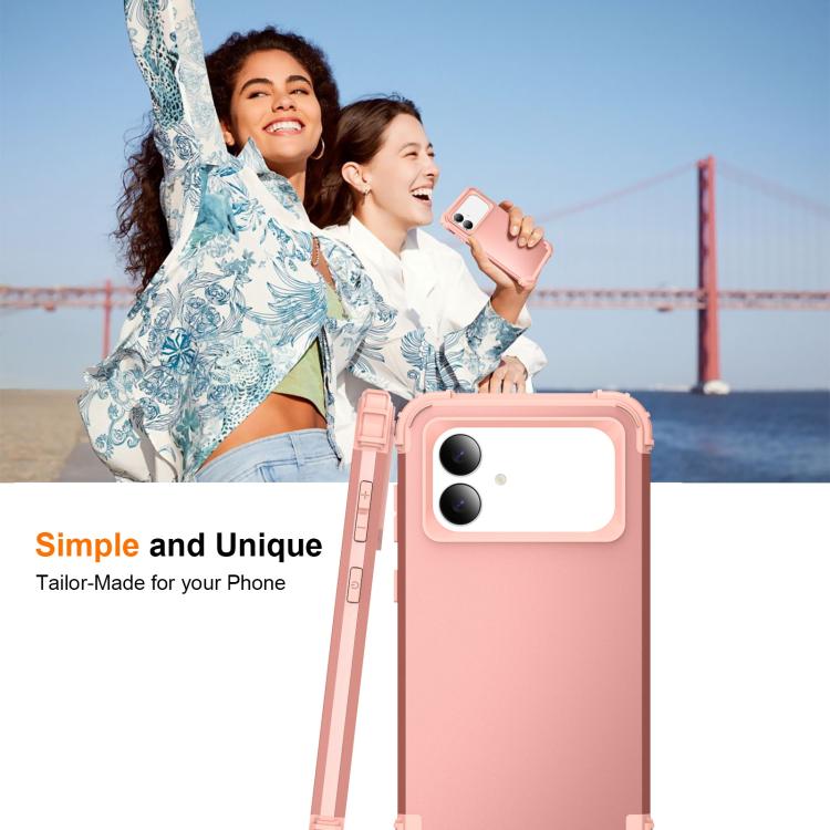 For Samsung Galaxy S26 Edge 5G 3 in 1 Silicone Hybrid PC Shockproof Phone Case