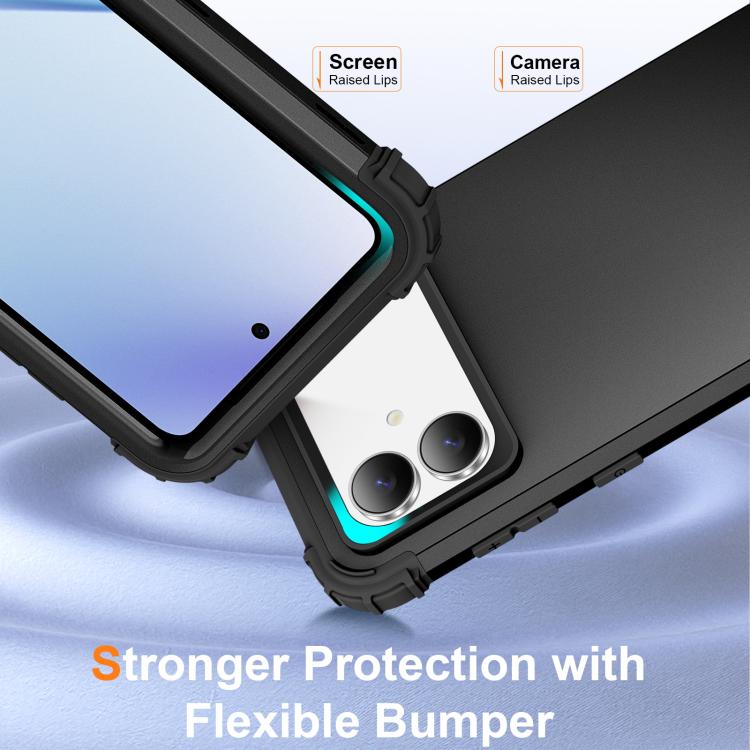 For Samsung Galaxy S26 Edge 5G 3 in 1 Silicone Hybrid PC Shockproof Phone Case