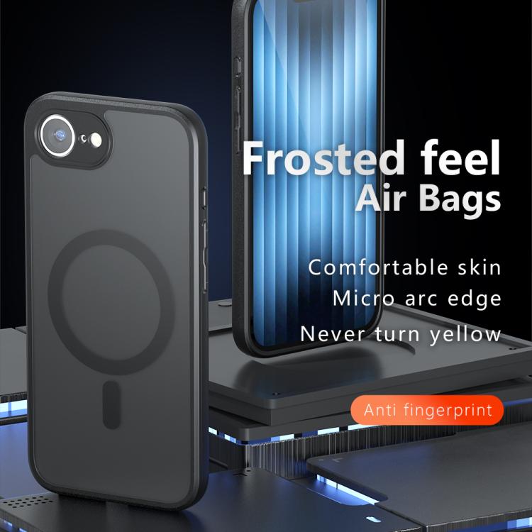 For iPhone 17e / 16e Armor MagSafe PC Hybrid TPU Phone Case - Frosted Black