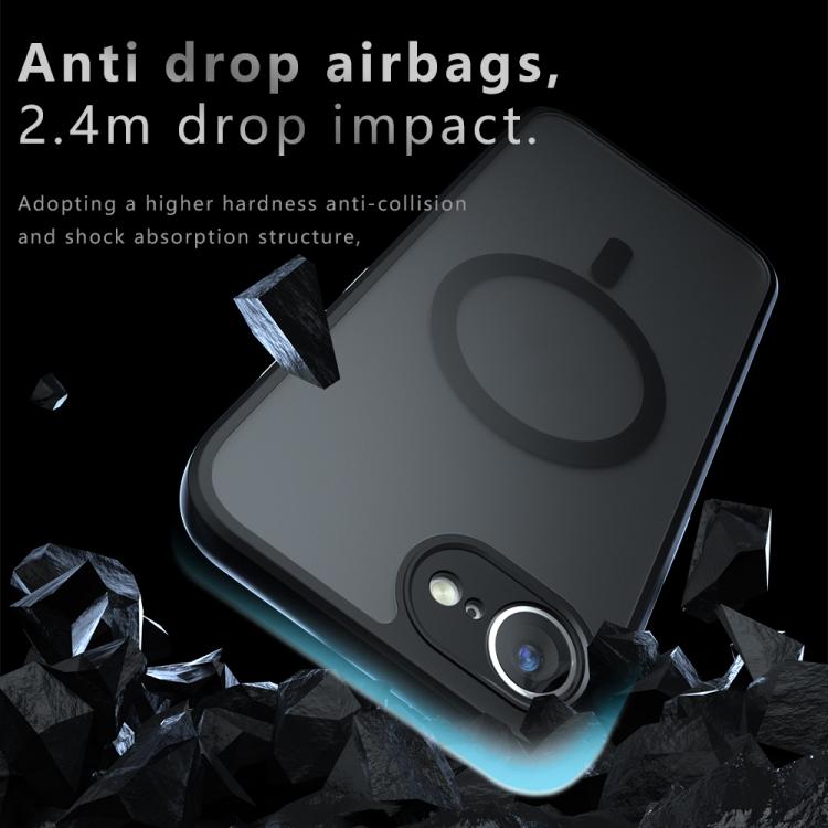 For iPhone 17e / 16e Armor MagSafe PC Hybrid TPU Phone Case - Frosted Black