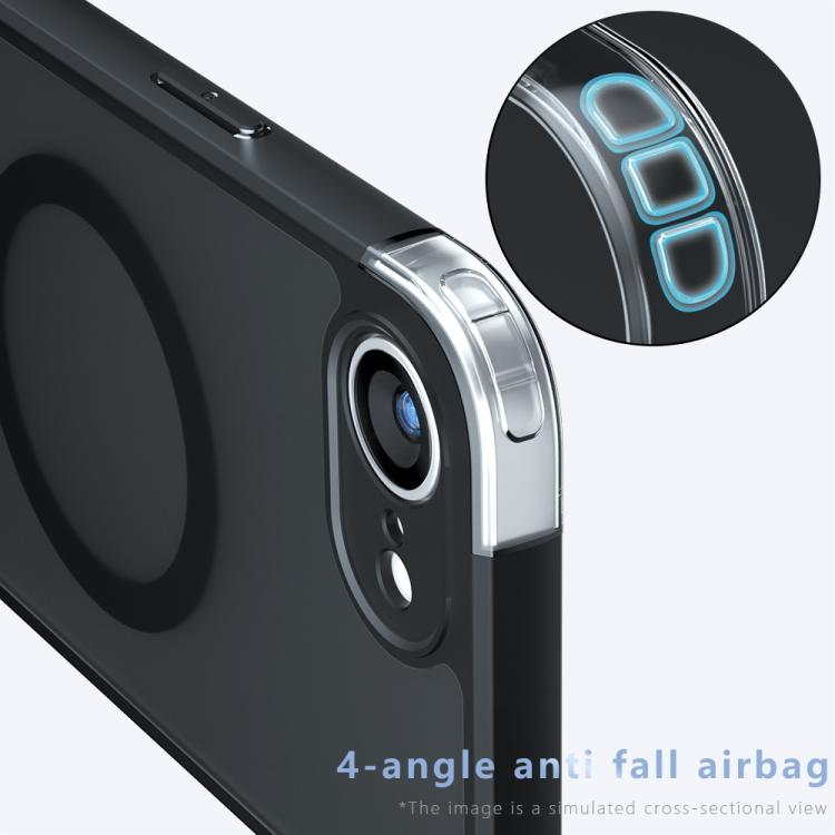 For iPhone 17e / 16e Armor MagSafe PC Hybrid TPU Phone Case - Frosted Black