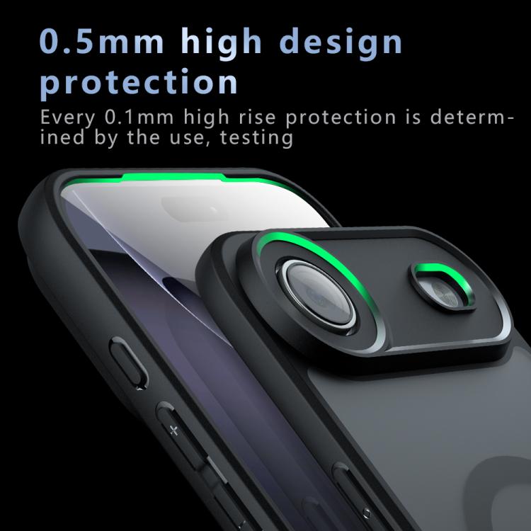 For iPhone 17 Armor MagSafe PC Hybrid TPU Phone Case - Frosted Black