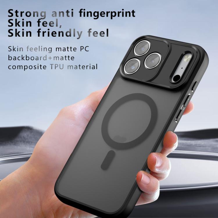 For iPhone 17 Armor MagSafe PC Hybrid TPU Phone Case - Frosted Black