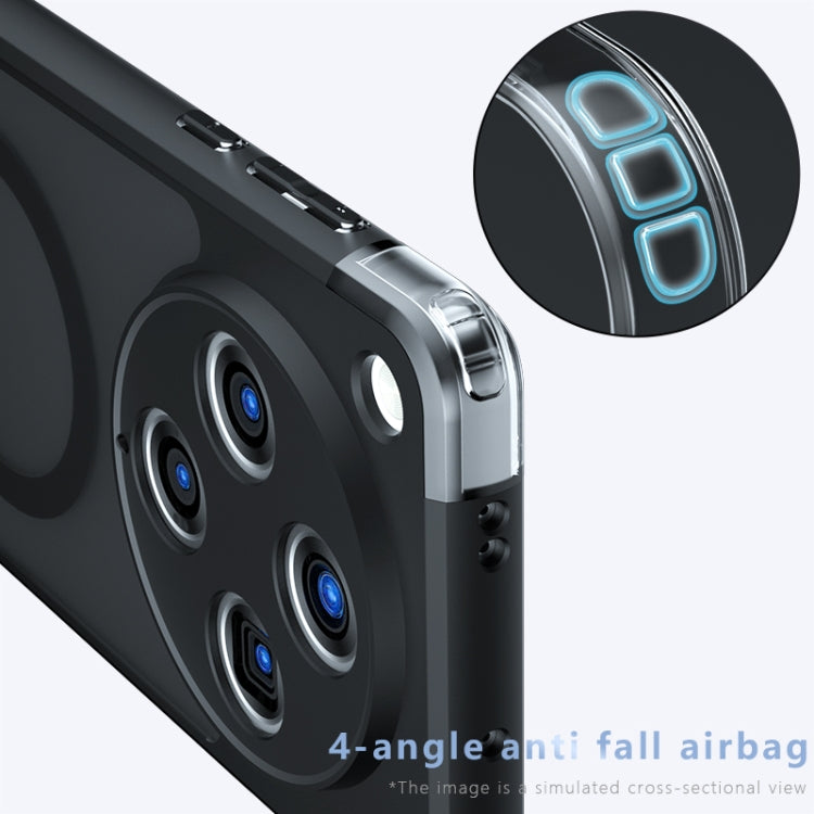 For OPPO Find X8 Pro Armor MagSafe PC Hybrid TPU Phone Case - Frosted Black