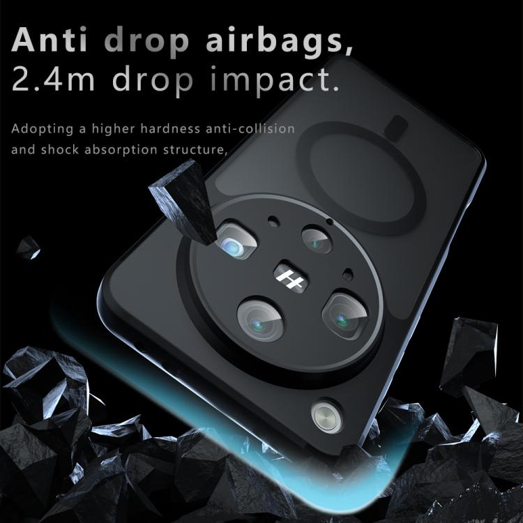 For OPPO Find X8 Ultra Armor MagSafe PC Hybrid TPU Phone Case - Frosted Black