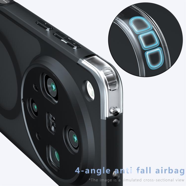 For OPPO Find X8 Ultra Armor MagSafe PC Hybrid TPU Phone Case - Frosted Black