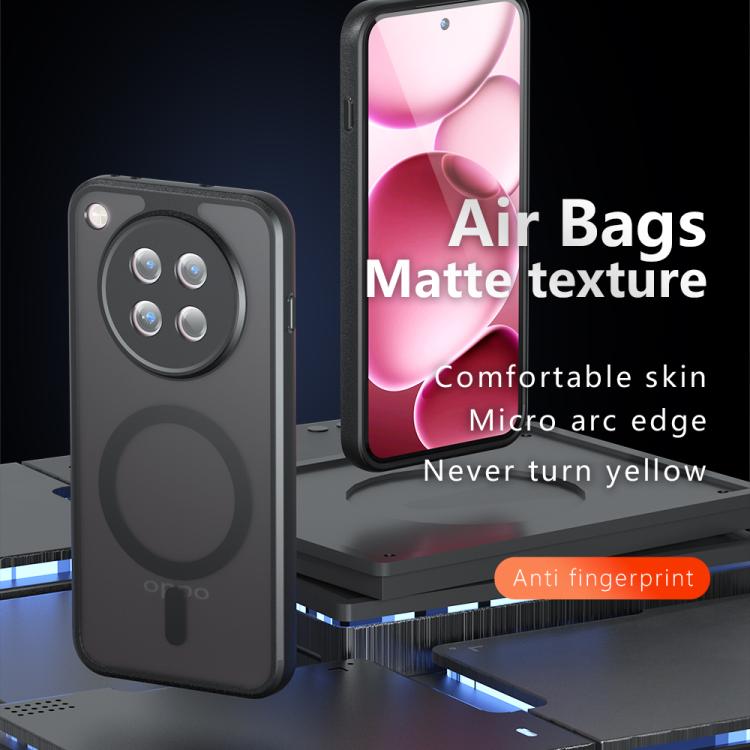 For OPPO Find X8s / X8s+ Armor MagSafe PC Hybrid TPU Phone Case - Frosted Black