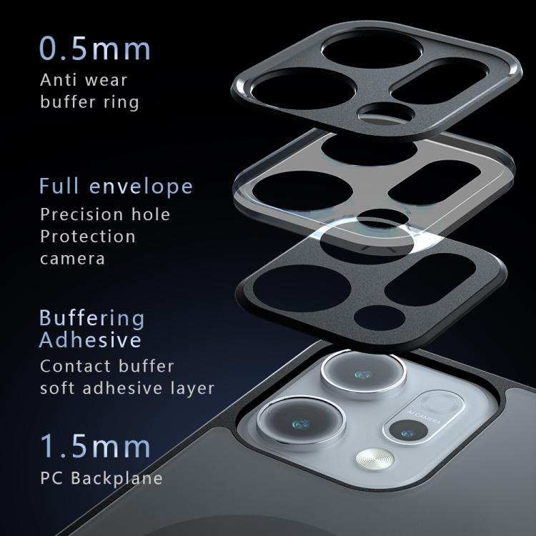 For OPPO Reno14 Pro Global Armor MagSafe PC Hybrid TPU Phone Case - Frosted Black