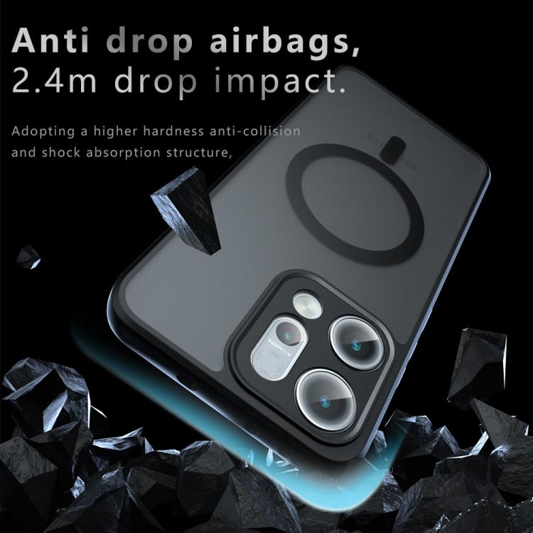 For OPPO Reno14 Pro Global Armor MagSafe PC Hybrid TPU Phone Case - Frosted Black
