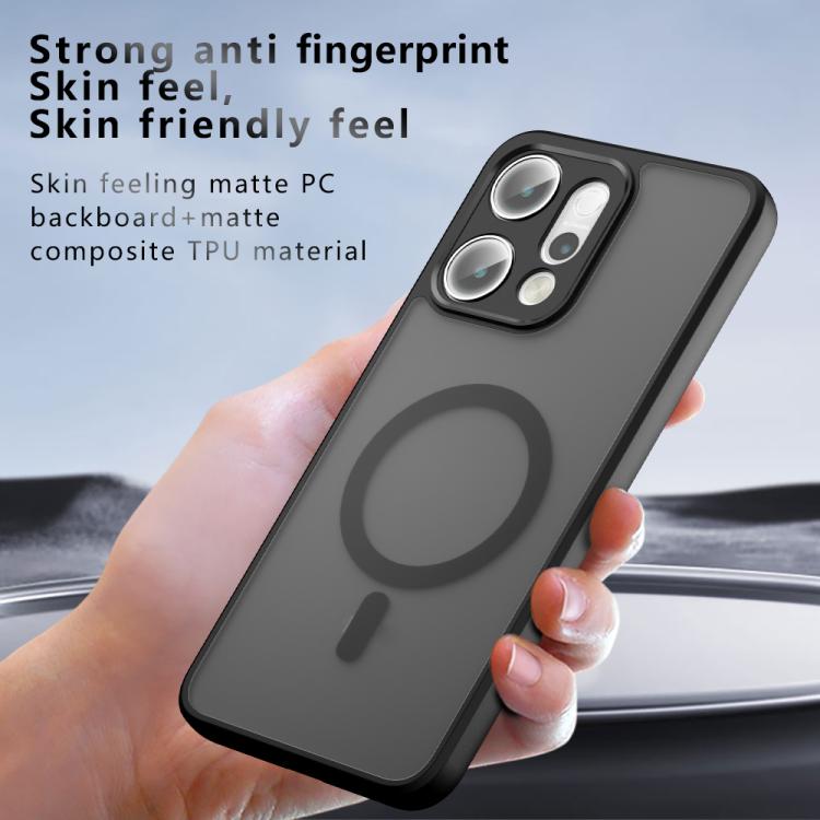 For OPPO Reno14 Pro Global Armor MagSafe PC Hybrid TPU Phone Case - Frosted Black