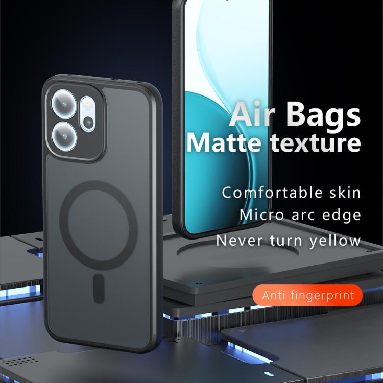 For OPPO Reno14 F 5G Armor MagSafe PC Hybrid TPU Phone Case - Frosted Black