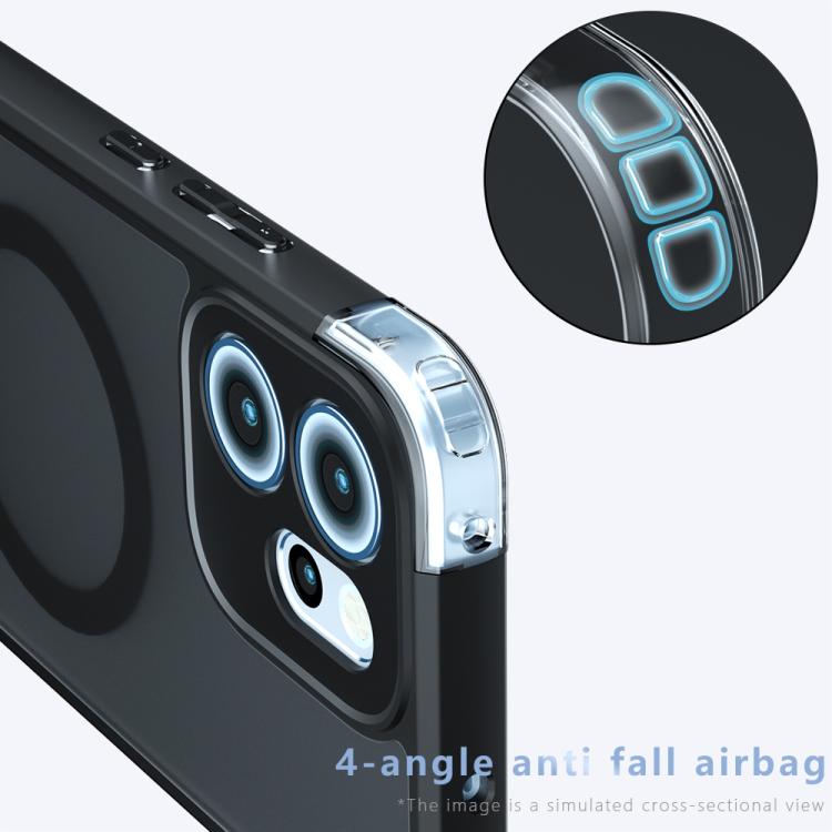 For OPPO Reno14 F 5G Armor MagSafe PC Hybrid TPU Phone Case - Frosted Black