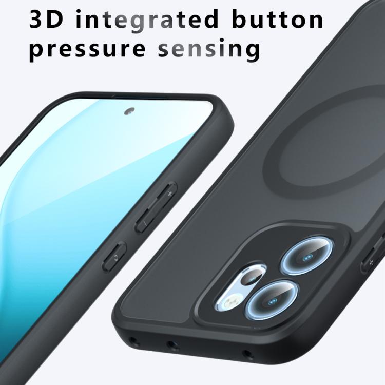 For OPPO Reno14 F 5G Armor MagSafe PC Hybrid TPU Phone Case - Frosted Black