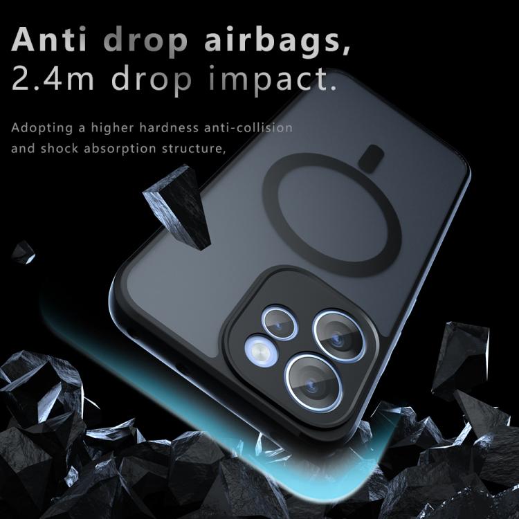 For OPPO Reno15 F 5G Armor MagSafe PC Hybrid TPU Phone Case - Frosted Black