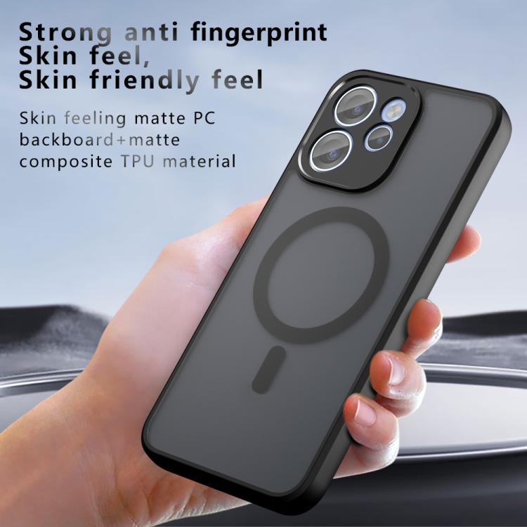 For OPPO Reno15 F 5G Armor MagSafe PC Hybrid TPU Phone Case - Frosted Black