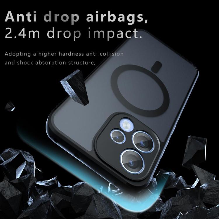 For OPPO Reno15 5G Global Armor MagSafe PC Hybrid TPU Phone Case - Frosted Black