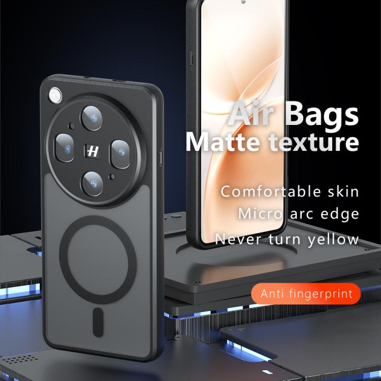 For OPPO Find X9 Ultra Armor MagSafe PC Hybrid TPU Phone Case - Frosted Black