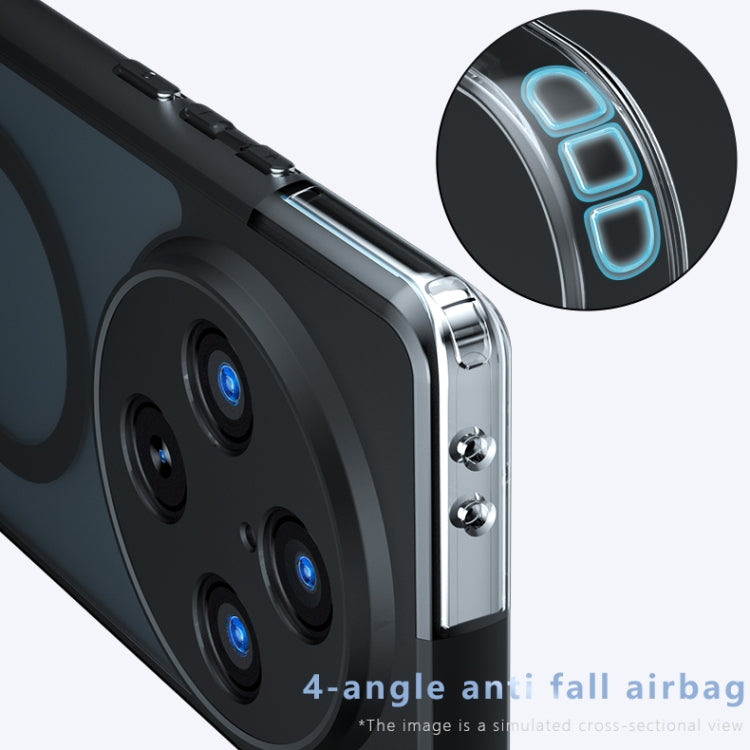 For vivo X100 Pro Armor MagSafe PC Hybrid TPU Phone Case - Frosted Black