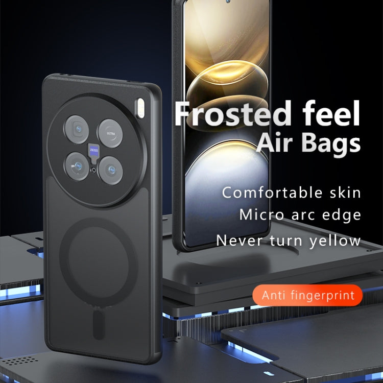 For vivo X100 Ultra Armor MagSafe PC Hybrid TPU Phone Case - Frosted Black