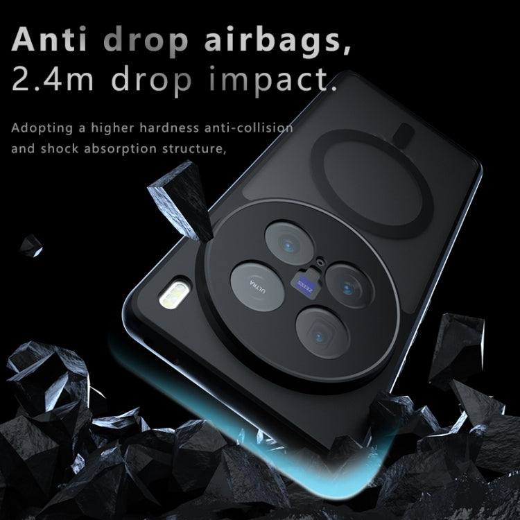 For vivo X100 Ultra Armor MagSafe PC Hybrid TPU Phone Case - Frosted Black